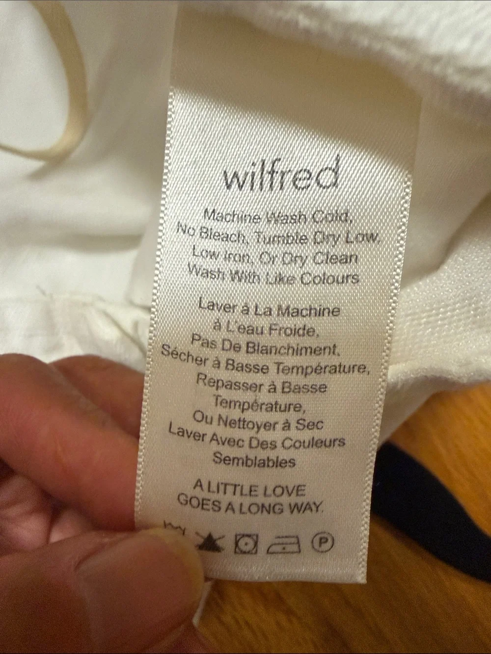 Wilfred White Tie-Waist Linen-Blend Pants size 4